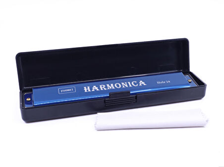 Harmonica Büyük Boy Mızıka Mavi