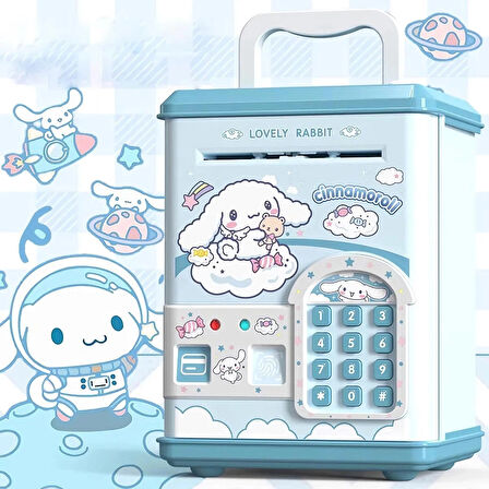 Sanrio Kawaii Kuromi Elektronik Şifreli Kumbara Atm Görünümlü Kumbara Cinnamoroll Atm Kumbara