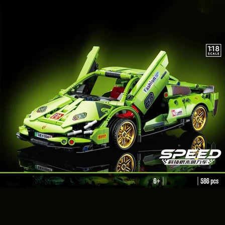 Lego Lamborghini Revuelto Yarış Arabası Lego Araba Yapı Blok Oyuncak Araba - 586 Parça