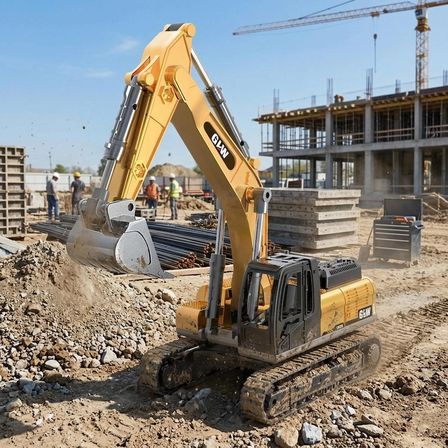 Diecast Oyuncak Metal İnşaat Araçları Metal Uçlu Kepçe Dozer Sürtmeli Ekskavatör