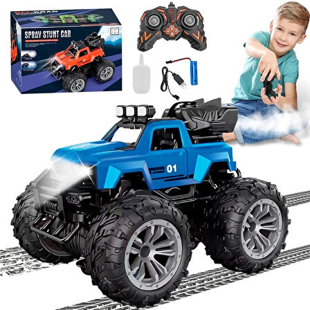 Uzaktan Kumandalı Şarjlı Duman Atan Araba 4x4 Buharlı Işıklı Uzaktan Kumandalı Off Road Araba Rc Stu