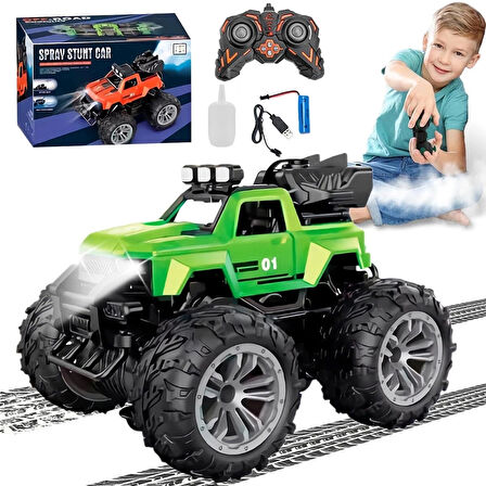 Uzaktan Kumandalı Şarjlı Duman Atan Araba 4x4 Buharlı Işıklı Uzaktan Kumandalı Off Road Araba Rc Stu