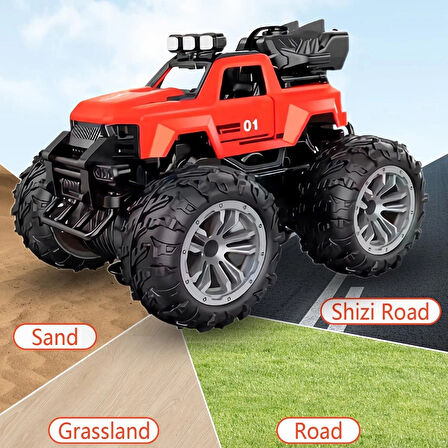 Uzaktan Kumandalı Şarjlı Duman Atan Araba 4x4 Buharlı Işıklı Uzaktan Kumandalı Off Road Araba Rc Stu