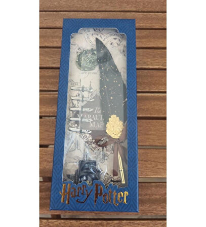 Harry Potter Baskılı Özel Tasarım Divit Hokka Seti Masaüstü Tüylü Divit Kalem Mürekkep Hediyelik Set