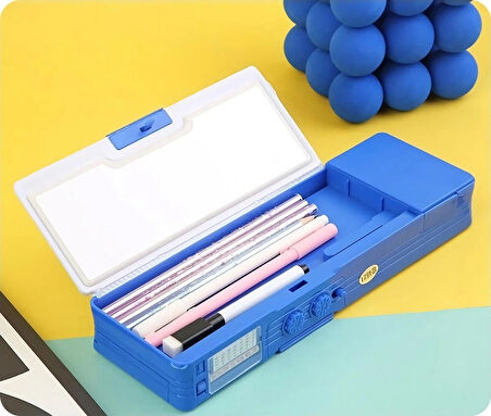 Sanrio Cinnamoroll Çok Fonksiyonlu Şifreli Kalem Kutusu (Mavi) Kuromi Kalemlik Sanrio Kore Tarzı