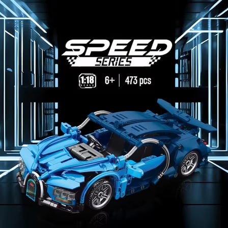 Lego Bugatti Chiron Yarış Arabası Lego Araba Yapı Blok Oyuncak Araba - 473 Parça