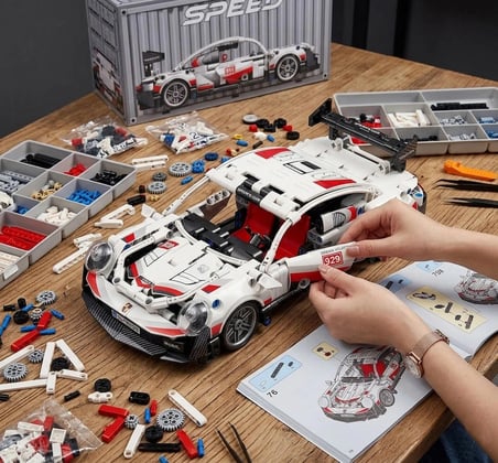 Lego Porsche 911 Yarış Arabası Lego Araba Yapı Blok Oyuncak Araba - 540 Parça