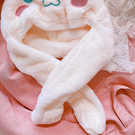 Sanrio Kuromi Cinnamoroll My Melody Şapka Kulakları Hareket Eden Şapka Işıklı Modlu Peluş Bere Şapka
