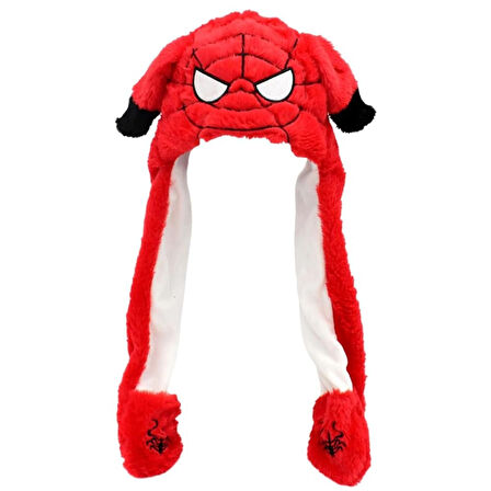 Örümcekadam Şapka Kulakları Hareket Eden Şapka Işıklı Modlu Peluş Ironman Şapka Bere