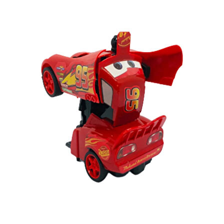 Cars Şimşek McQueen Uzaktan Kumandalı Arabaya Dönüşen Robot Araba Şimşek McQueen Araba