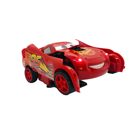 Cars Şimşek McQueen Uzaktan Kumandalı Arabaya Dönüşen Robot Araba Şimşek McQueen Araba