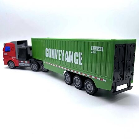1:48 Uzaktan Kumandalı Şarjlı Tır Yeşil Renk Truck