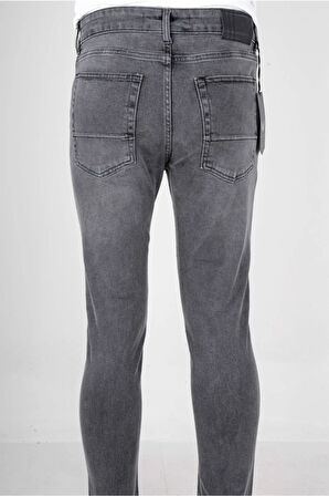 Skinny Fit Gri Jean Pantolon