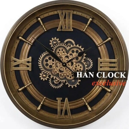 Han Clock Regent 66 Komple Metal Çarklı Duvar Saati 66cm