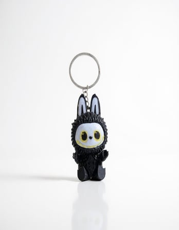 Labubu Anahtarlık 3D Baskı Sevimli Figür 5,5 cm Çanta Charm