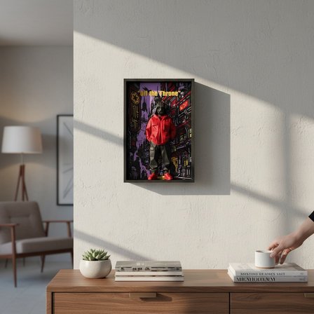 3D Baskı Darth Vader Tablo 17,5x25,5 cm – Çerçeveli Dekoratif Duvar Panosu