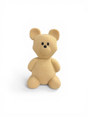 3D Baskı Teddy Ayı Kumbara 16,5x11x9 cm Dekoratif Çocuk Odası Para Kutusu