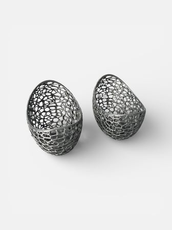 Modern Tealight Mumluk 3D Baskı Dekoratif Mumluk 12x12 cm Şık Masa Üstü Aksesuar