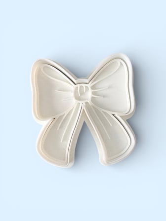 3D Baskı Fiyonk Kurabiye Kalıbı 8x8 cm Şeker Hamuru ve Hamur Kesici