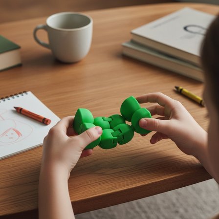 3D Baskı Sonsuzluk Küpü Infinity Cube – Stres Giderici Zeka Oyuncağı - Yeşil