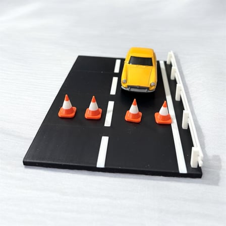 Mini Trafik Konisi Seti 3D Baskı – Dekoratif Mini Koniler, Maket Aksesuarı Parçası (10 Adet)