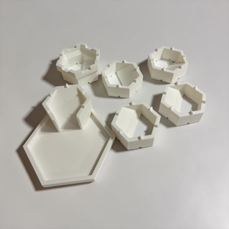 Ayarlanabilir Zar Kulesi 3D Baskı – FRP DND Dice Tower 6 Parçalı