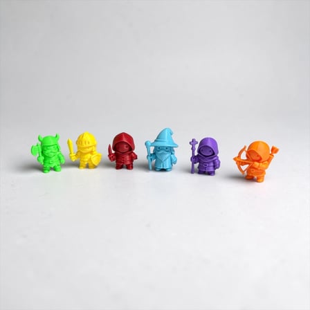 Tiny Heroes Figür Seti – Mini RPG Karakterleri Karışık Renk Koleksiyon