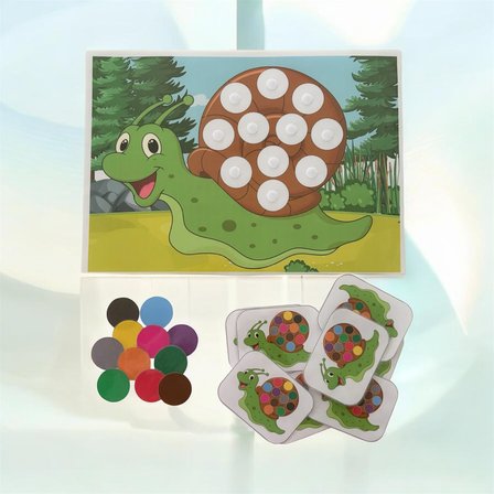 Montessori Salyangoz Renk Eşleştirme Oyunu Eğitici Duyu ve Dikkat Geliştirme Seti