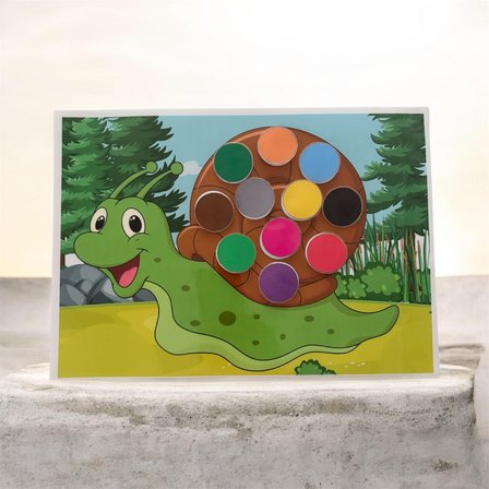 Montessori Salyangoz Renk Eşleştirme Oyunu Eğitici Duyu ve Dikkat Geliştirme Seti