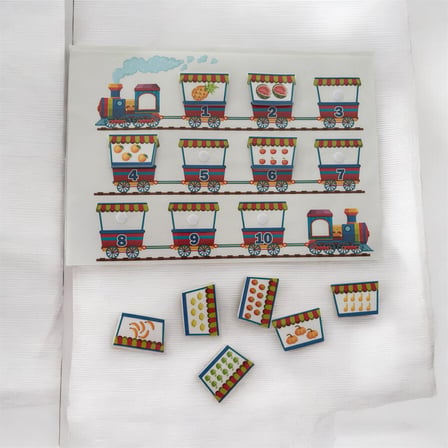 Montessori Say Eşleştir Yerleştir Oyunu Sayı-Miktar Eşleştirme Eğitici Aktivite Seti