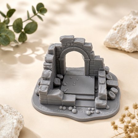 DND Harabe Duvar Seti  3D Baskı Masaüstü RPG Terrain Dekor Oyun Aksesuarı