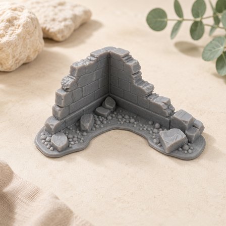 DND Harabe Duvar Seti  3D Baskı Masaüstü RPG Terrain Dekor Oyun Aksesuarı
