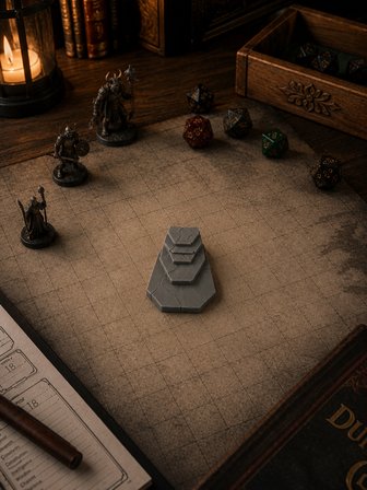 DND Modüler Kaya Terrain Seti  3D Baskı RPG Oyun Masası Aksesuarı Fantasy Dekor