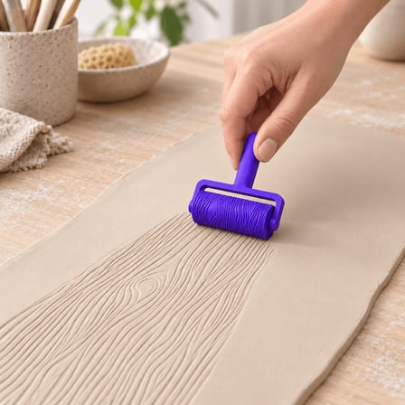 5 cm Desenli Baskı Rulosu  Seramik, Kil, Oyun Hamuru ve Sanat Etkinlikleri İçin