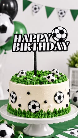 Happy Birthday Pasta Süsü 14x14 cm  Doğum Günü Pasta Dekoru ve Cake Topper