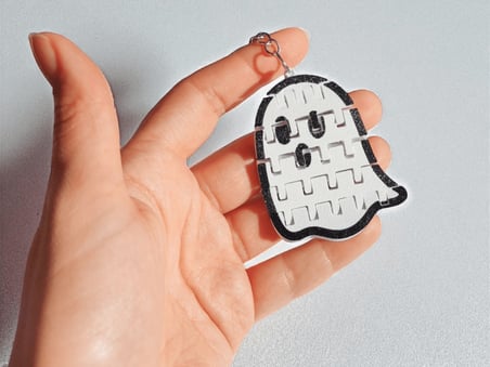 Halloween Flexi Hayalet Anahtarlık 6 cm 10’lu Set – Hareketli Figür