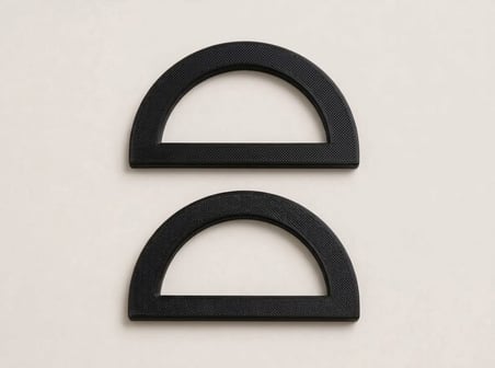 Çanta Yapım Seti Dikdörtgen Çanta Tabanı ve 2 Adet Çanta Sapı 20x11 cm Siyah