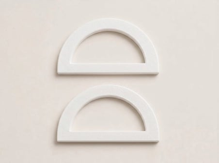 Çanta Sapı 2li Set Örgü ve Tığ İşi Çanta Sapı 14x8 cm Beyaz