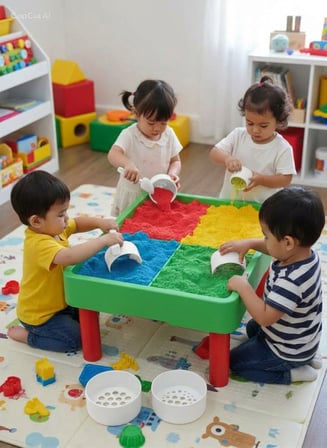 Eğitici Oyun Seti İlave Süzgeç ve Elek Aparatları - 4lü Duyusal Havuz Aksesuar Seti - Beyaz