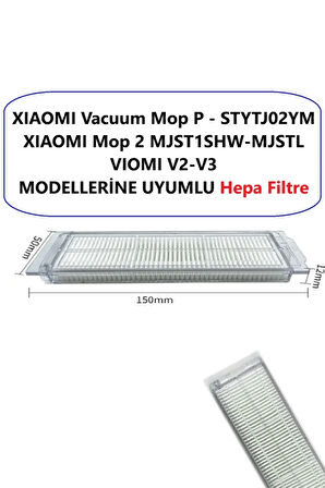 Mi Robot MJST1SHW Mop 2 Süpürge uyumlu fırça yedek parça seti