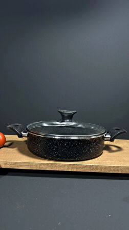 BASIK TENCERE GRANİT 22 CM
