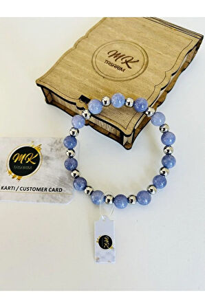 Gerçek Mor Kuvars Taşı Bileklik Mk.016.007