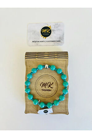 GERÇEK TURKUAZ TAŞI BİLEKLİK MK.020.006