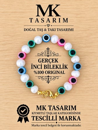 GERÇEK İNCİ BİLEKLİK MK.7000.865- RAHATLIK-DİNGİNLİK-ENERJİ- STRES BİLEKLİĞİ- RENKLERİ BOYA DEĞİLDİR -KENDİ RENGİDİR