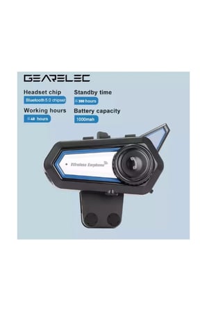 Vothoon Bt31 Kask Kulaklık Bluetooth 5.0 Motosiklet Interkom Su Geçirmez Kablosuz Kulaklık
