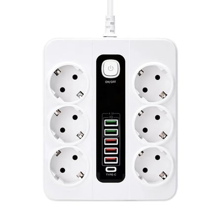 Vothoon Hp-h04 3000w 10amper 6’lı 2metre Uzatma Kablolu Çoklu Termal Akım Priz