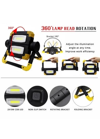 Br S100 30w Cob Led Usb Projektör El Feneri