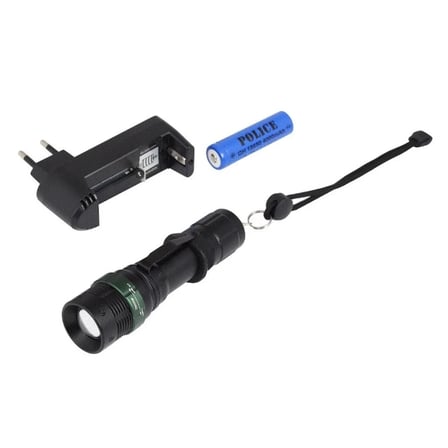 Ps-25 Şarjlı El Feneri İle Karanlığa Meydan Okuyun Hem 18650 Lityum Pil Hem De Aaa Pille Çalışabilen, Zoom Özellikli Ve 3 Modlu Bu Profesyonel Led Feneri Hemen Keşfedin.