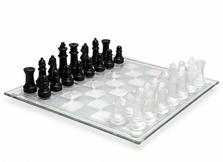 Cam Satranç Oyun Seti Alk5354