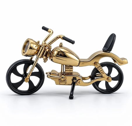 Pirinç Motosiklet Maketi Dekoratif Motor Modeli 3203